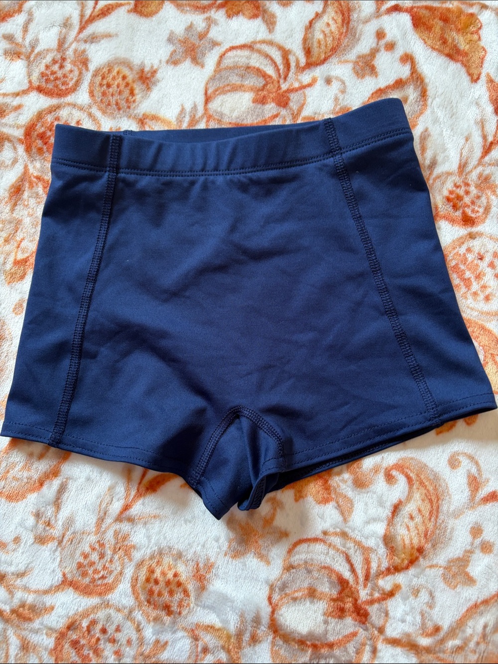 bcg kids Navy High-Waist Bike Shorts